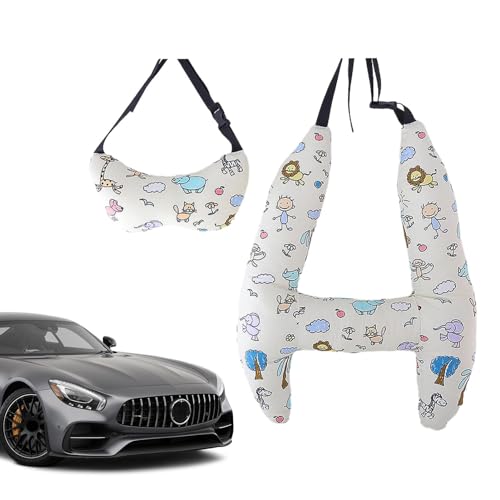 Suporte de cabeça de assento de carro infantil - design de grande curvatura almofadas infantis para