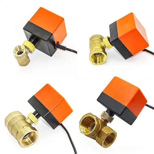 Válvula automatizada de latón de 12V de 2 vías con conexión de 2 pulgadas para control de agua 2