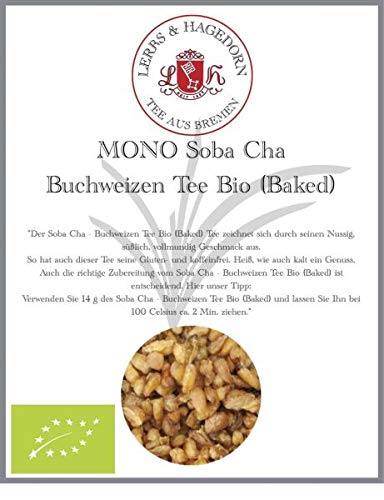 Lerbs & Hagedorn, Mono Kraut Soba Cha - Buchweizen Tee Bio (Baked) | Nussig, Süßlich, VollmUndig 1kg Ca. (81 Liter) Buchweizen Bio Cover