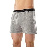 Woolly Clothing Co. Men's Merino Wool Classic Boxer Medium Grey