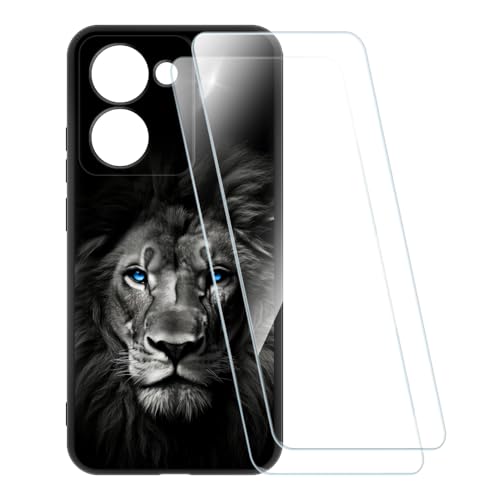 ESACMOT �v�����g�P�[�X + 2�������K���X�t�B���� OPPO Realme P3 Ultra 5G RMX5030 �Ƃ̌݊�������, �Ռ��z���\�t�g�J�o�[ HD�N���A (���C�I��2)