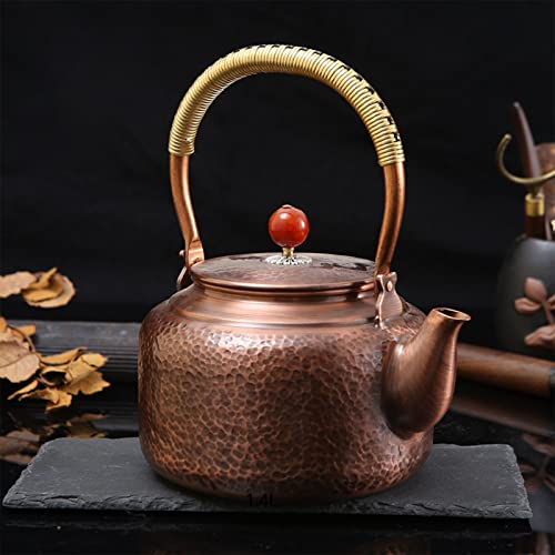 Whistling Kettle Teapot, Copper Tea Kettle For Stove Top, Rustic Tea Pot With Ergonomic Handle, Handmade Solid Copper Tea Pot For Gas Stove Tea Kettle Stovetop Teapot #TOP3