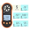 Digital Anemometer,Handheld Wind Speed Meter,Air Flow Velocity Meter for Measuring Wind Speed/Temperature with Backlight LCD,for Shooting, HVAC, Drone Flying,Windsurfing, Sailing, Surfing, Fishing