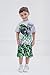 Monster Jam Grave Digger Monster Truck Toddler Boys T-Shirt and Shorts Outfit Set Gray/Green Grave Digger 4T