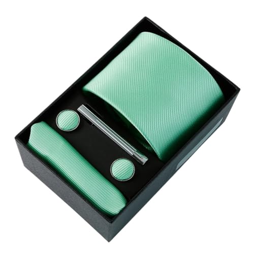 Corbata monocromática para hombre en caja de regalo 5 piezas