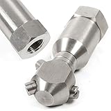 Pressure Washer Nozzle Kit, 3/4' Rotary Cleaning Nozzle Washer Drain Sewer Inter Tank Cleaning 360 Degree, Stainless Steel Drain Cleaning Tips for Power Washer