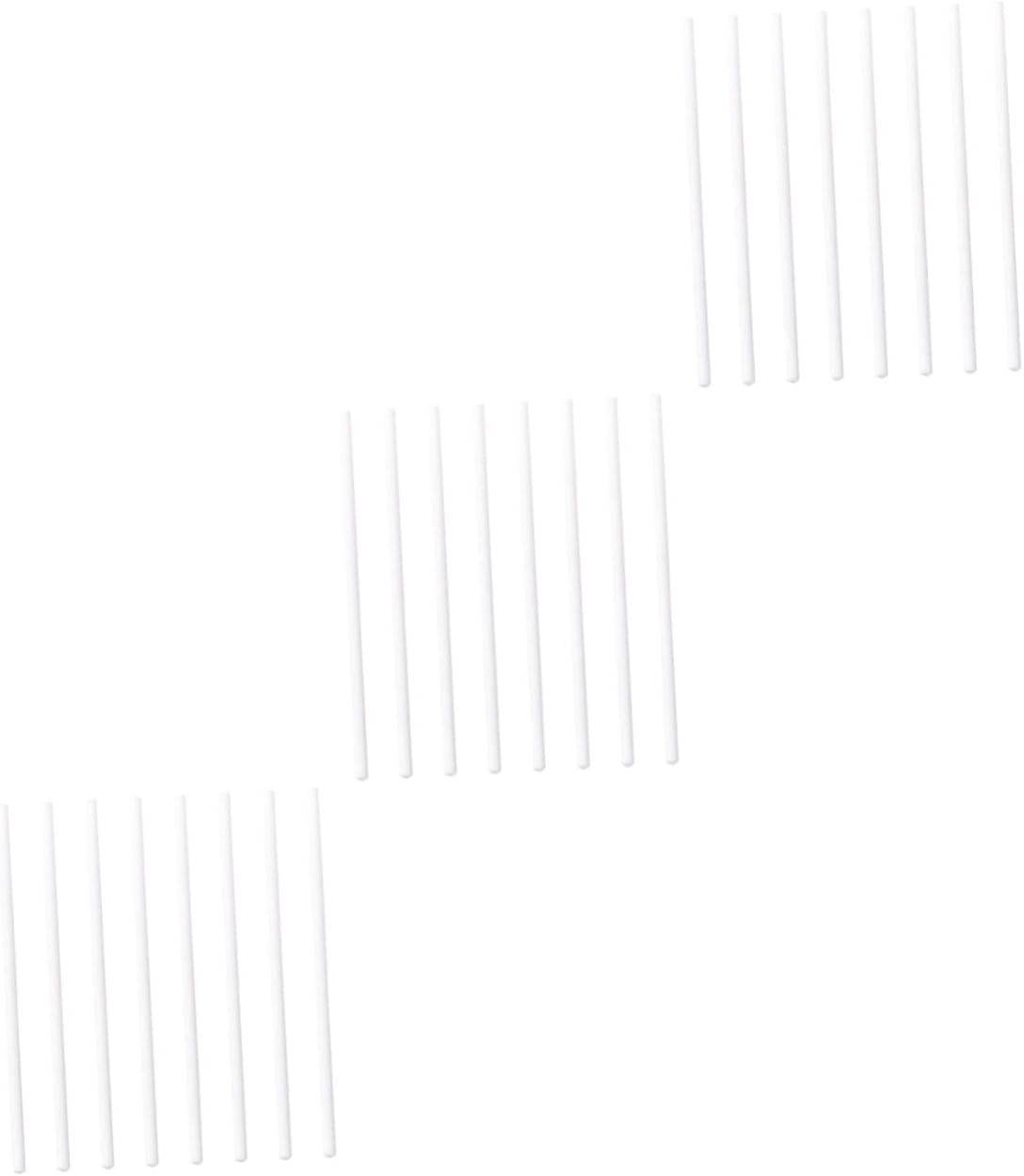 VILLCASE 24pcs Ceramic Hanging Rods Jewelry Making Accessory Pottery Tool Refractory Stick for Kiln Firing Heat Resistant Burning Rod