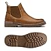 Jousen Chelsea Boots Men Leather Casual Retro Slip On Boots Elastic Fashion Ankle Boots for Men(AMY8141A Tan 12)