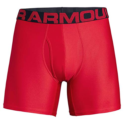 Image of Under Armour Men's Performance Tech 6 Inch 3 Pack Solid Boxer Briefs Boxer Shorts