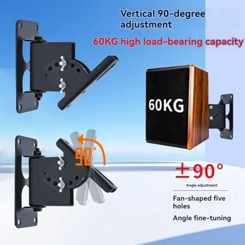 Support mural pour haut-parleur KTV réglage angle support plafond orientable - 2