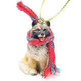 Keeshond Miniature Dog Ornament