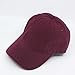 Classic Washed Cotton Twill Low Profile Adjustable Baseball Cap (Maroon)