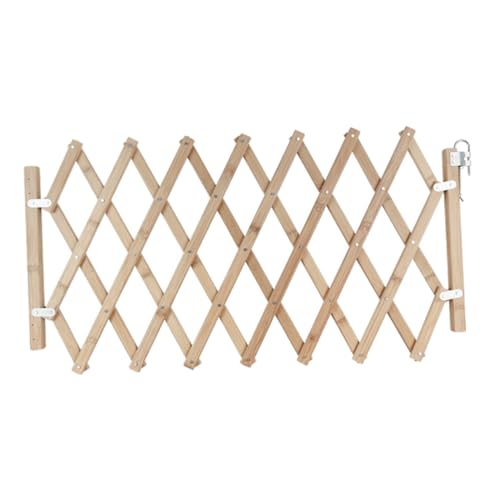 BCOATH Pet Safety Gate Protector Creative Wooden Dog Fence for Indoor Use Easy Install Durable for Doorways and Stairs for Pets