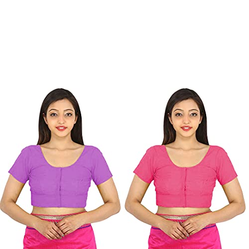 Image of Namita Women's Rubia Cotton Solid Half Sleeve Blouse