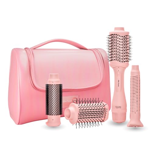Image of Alan Truman Big Volumiser Set for Easy Blowdrying, Curling, Waving & Blow Styling at home - Pastel Pink