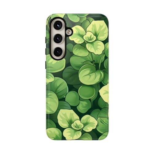 Coque Samsung S24 Plus microgreens vert rigide brillante - Protection antichoc