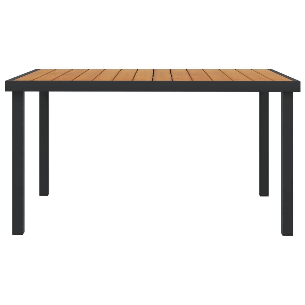 KCCKOM Patio Table Brown 55.1