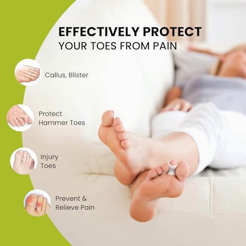 Protections d'orteils en gel de silicone pour cors et callosités avec coussinets - 4
