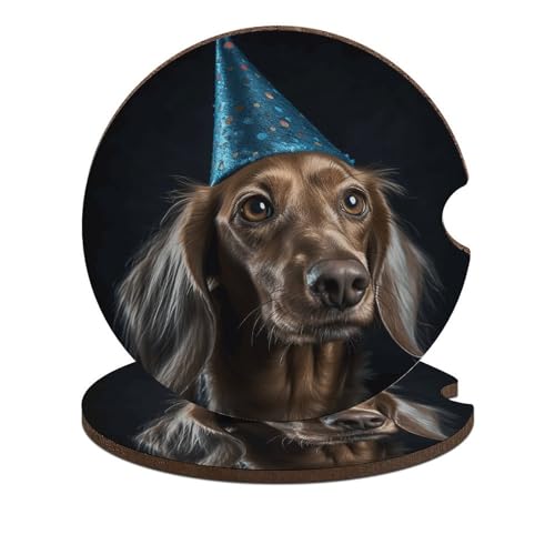 Posavasos para auto con diseño de animales, 2 unidades miniatura 1