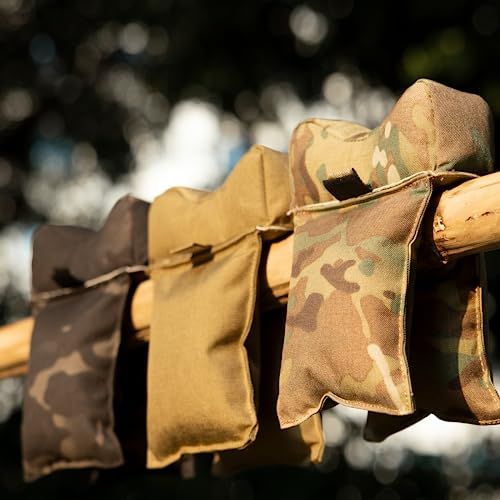 Onetigris Shooting Rest Bag - Filled Shooting Sandbag Front Rear Squeeze Bags For Long Range Shooting Hunting Target, Multicam #TOP6