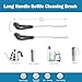 16 inches Long Handle Black Bottle Cleaning Brushes - Perfect for Baby Bottles, Sports Bottles, Glassware, Mugs, Jars, and Stemware (2-pc)