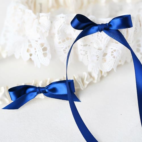 Image of Double Face Royal Blue Satin Ribbon 1 /4 inch X 50 Yards Polyester Royal Blue Ribbon for Gift Wrapping Very Suitable for Weddings Party Hair Bow Invitation Decorations and More