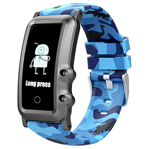 AUPALLA Kids Smart Watch Fitness Tracker with Heart Rate Monitor Sleep Monitor Step Distance Calorie Counter Stopwatch Alarm, Football Gifts for Boys Girls (Dinosaur World) Cover