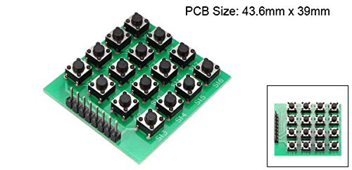 Amazon | uxcell 4 x 4マトリックス16キーパッドキーボードモジュール