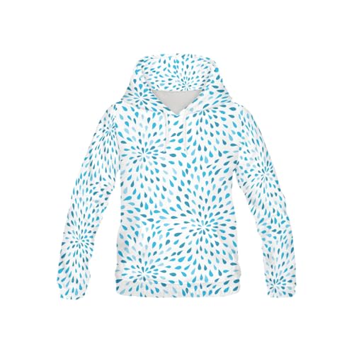 Raindrops Style Long-sleeve All Over Print Athletic Hoodies Pullover Sweatshirt