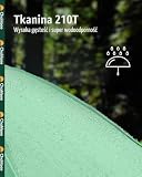 Chakipee Parasol składany deszcz wiatroszczelny podróżny UV - odwrócone parasole dla kobiet automatyczne otwieranie, Zielony, 106 cm