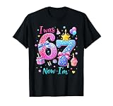 I was 6 Now I’m 7 Birthday Girls Funny Six Seven Meme Kids T-Shirt