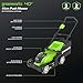 Greenworks 40V Cordless Lawnmower for Lawns up to 500m², 41cm Cutting Width, 50L Bag, Two of 40V 2Ah Batteries & One Charger, 3 Year Guarantee-G40LM41K2X, Green, Black, Grey