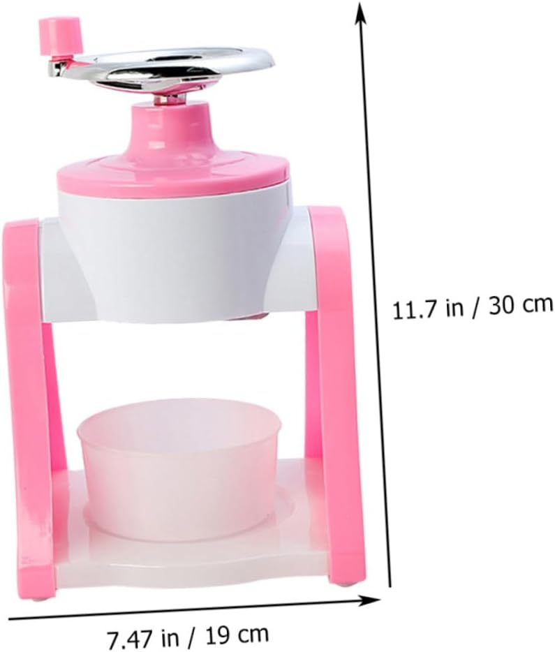 Manual Ice Crusher Portable Hand Operated Ice Shaver for Home Use Simple Design