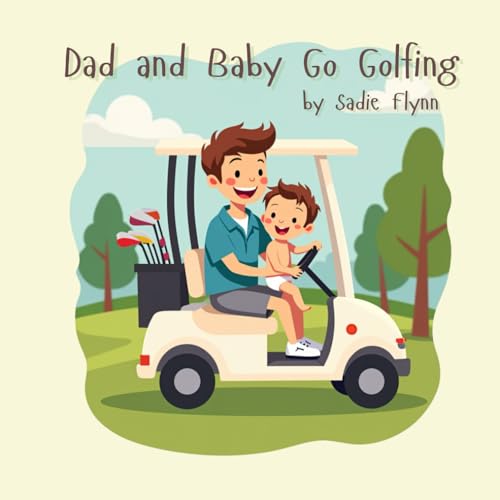 Image of Dad and Baby Go Golfing