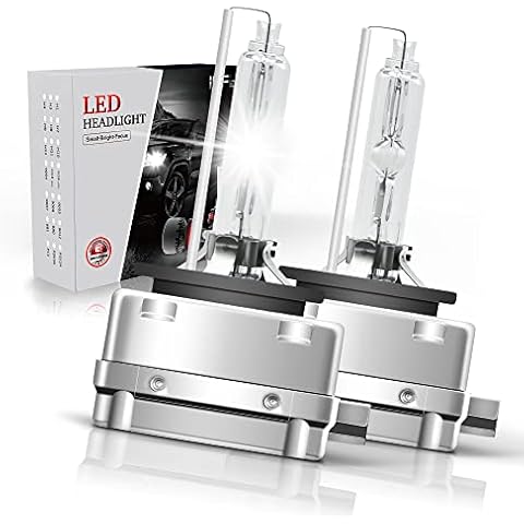 IYF D3S Xenon Brenner, D3S HID Lampe 35W 45V 6000K 3100LM Scheinwerferlampe, IP68 Wasserdicht, Weißlicht (2 Lampen) Cover