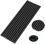 10 Pieces Mini Hot Glue Gun Sticks 7 mm by 200 mm Hot Melt Glue Sticks for DIY Art Craft, Black