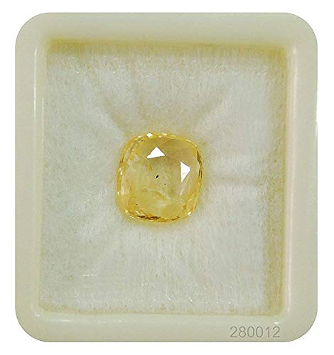 Saphir jaune Pukhraj 7,45 carats pour bague astrologique homme et femme