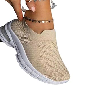 Dames instap wandelschoenen, sportschoenen dames lente luchtkussen mesh ademende hardloopschoenen dames grote maat…