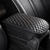 LOTOAK Armlehnenbezug Auto Center Konsole Armlehne Box Matte für VW CC/EOS/GOL/Golf/ID.CROZZ/ID.3 / ID.4 / ID.5 / Jetta, Erstklassiges Leder Lindern Müdigkeit Auto Armlehnen Polster