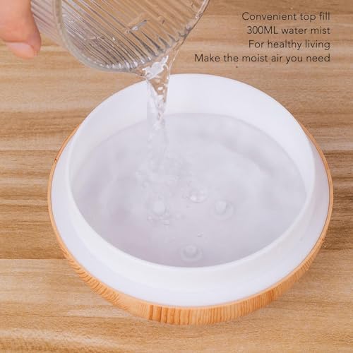 Humidificador de grano de madera elegante con diseño de florero de lujo 3