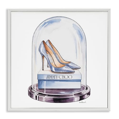 'Elegant Shoes in Bell Jar'| Framed Giclee Art