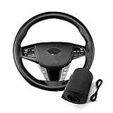 Transpirable Funda Volante - La cubierta del volante del coche es súper cómoda de sostener, los poros en él son transpirables y absorben el sudor de la mano causado por el calor del verano, lo que le permite sostener el volante mejor y ayuda a reducir la fatiga de conducción.
