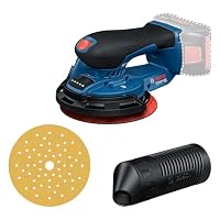 Bosch Professional 18V System Akku-Schleifer GEX 18V-150-3 (inkl. 1x Schleifpapier, 1x Staubbox, 1x Schutzring) – Ansicht 1