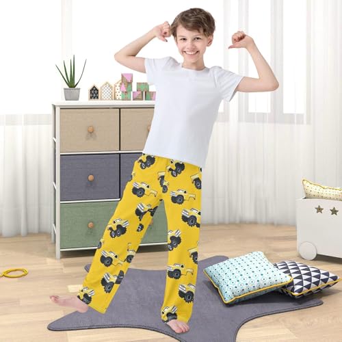 Pajama Pants Monster Truck Cartoon Pattern Long Sleep Pants Lounge Bottoms3