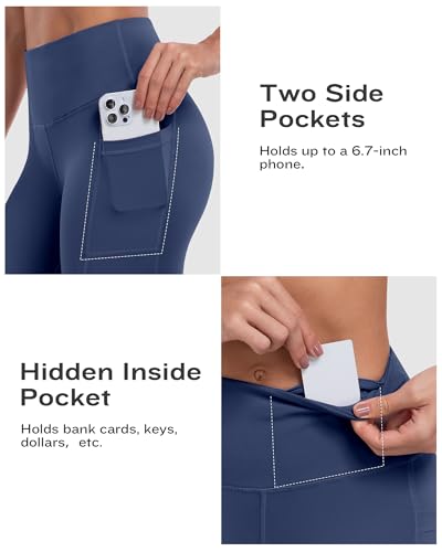 ATHVOTAR Biker Shorts Women with Pockets - 3"/5"/8" High Waisted Workout Spandex Tummy Control Gym Running Yoga Shorts2