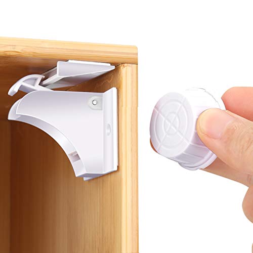 Baby Proofing Magnetic Child Safety Locks for Cabinet Cupboard Drawer Doors 20 Locks 3 Keys