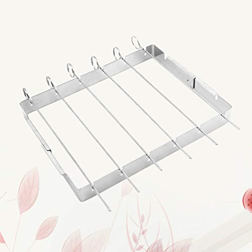 Espetos De Grelha Ficar Suporte Para Espetinho Grelha De Aço Inoxidável Espetinho De Kabob Espeto De