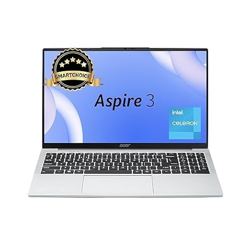 acer [SmartChoice Aspire 3 Laptop Intel Core Celeron N4500 Processor Laptop (8 GB LPDDR4X SDRAM/256 GB SSD/Win11 Home/38 WHR/HD Webcam) A325-45 with 39.63 cm (15.6") HD Display, Pure Silver, 1.5 KG