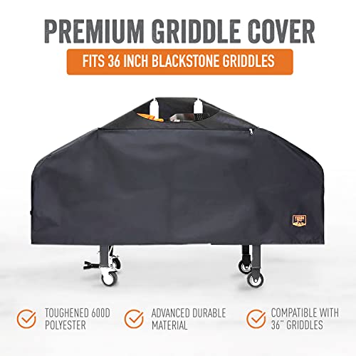Yukon Glory Premium Heavy-Duty Griddle Cover For Blackstone 36 Inch Griddle And 6 Piece Griddle Tool Set, Complete Griddle Accessories Kit #TOP4