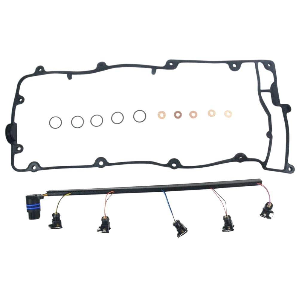 Set de juntas culata auto Junta Protectora Balancín Combustible Y Cableado Arnés Inyector AMR6103G AMR6103 LVP000020 Para Land Para Rover Para Discovery II Para Defender TD5